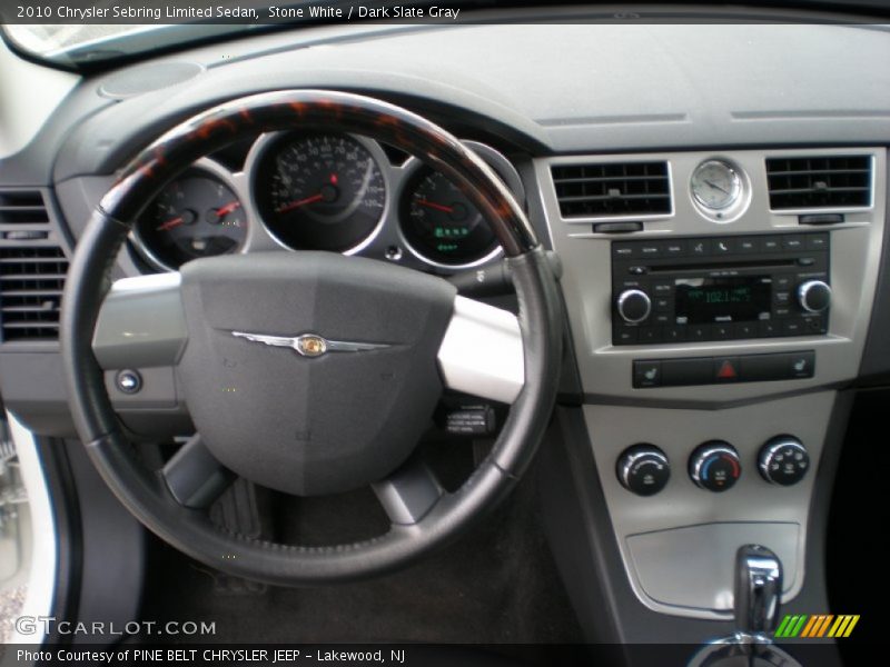 Stone White / Dark Slate Gray 2010 Chrysler Sebring Limited Sedan