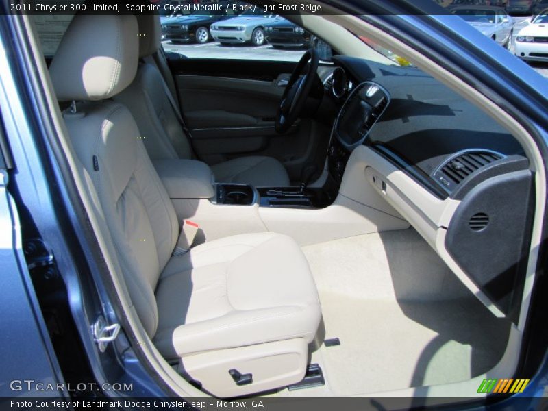 Sapphire Crystal Metallic / Black/Light Frost Beige 2011 Chrysler 300 Limited