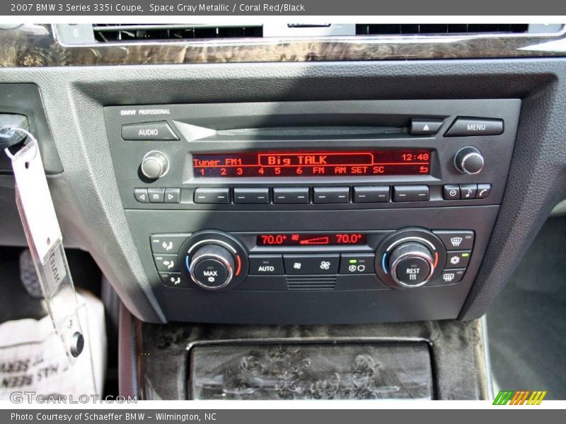 Space Gray Metallic / Coral Red/Black 2007 BMW 3 Series 335i Coupe