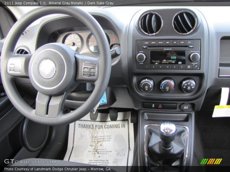 Mineral Gray Metallic / Dark Slate Gray 2011 Jeep Compass 2.0