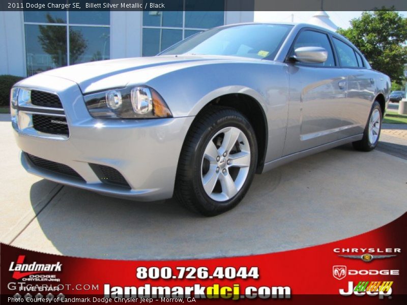 Billett Silver Metallic / Black 2011 Dodge Charger SE