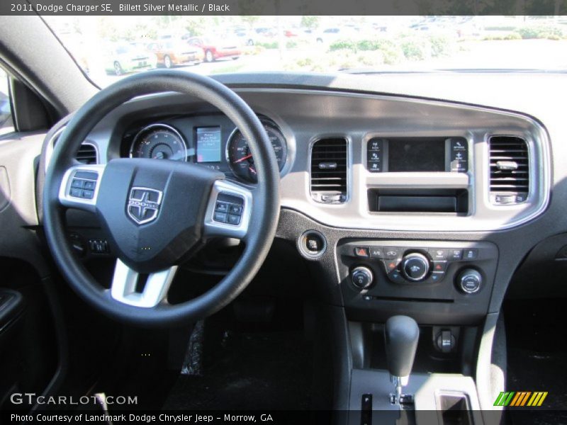 Billett Silver Metallic / Black 2011 Dodge Charger SE