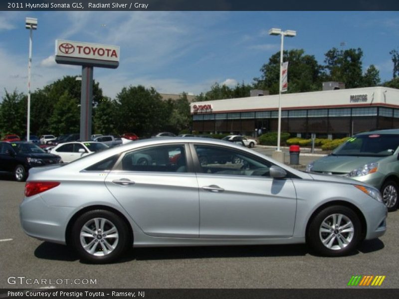 Radiant Silver / Gray 2011 Hyundai Sonata GLS