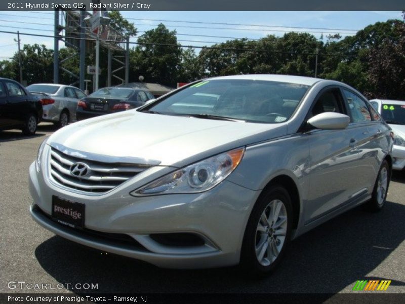 Radiant Silver / Gray 2011 Hyundai Sonata GLS