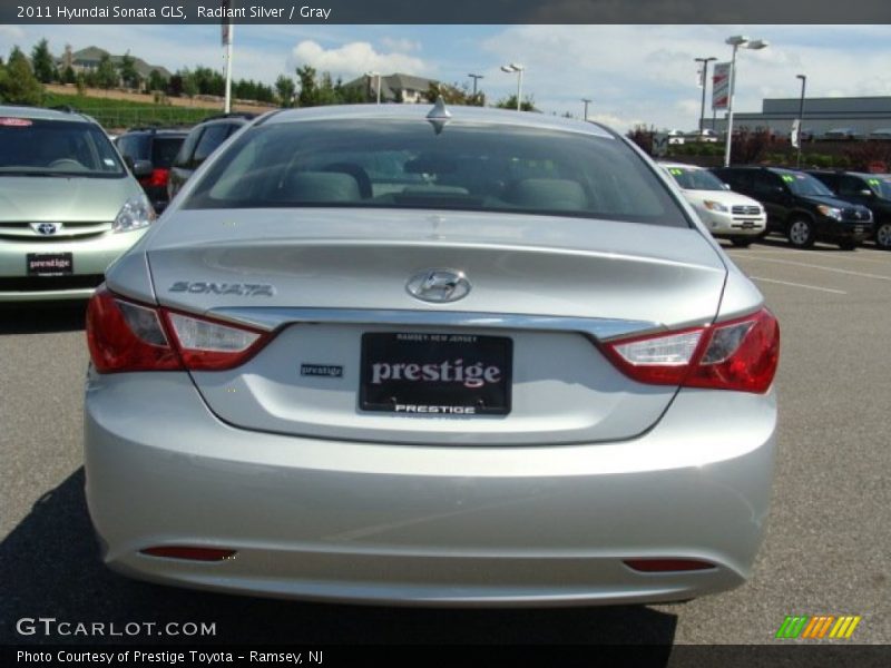 Radiant Silver / Gray 2011 Hyundai Sonata GLS