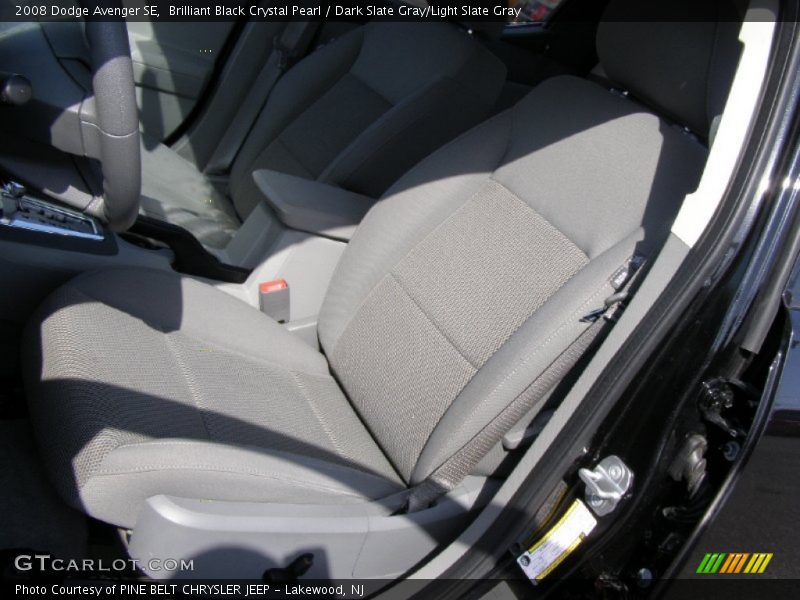 Brilliant Black Crystal Pearl / Dark Slate Gray/Light Slate Gray 2008 Dodge Avenger SE