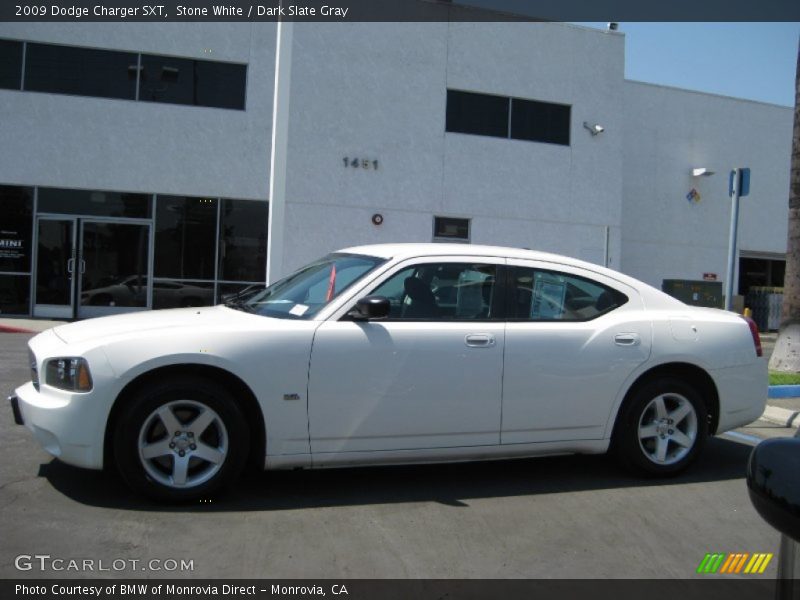 Stone White / Dark Slate Gray 2009 Dodge Charger SXT