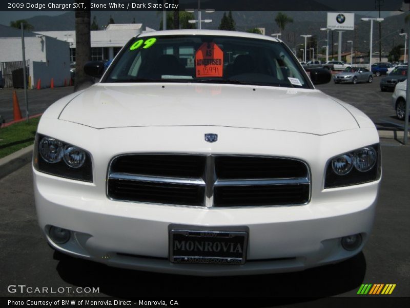 Stone White / Dark Slate Gray 2009 Dodge Charger SXT
