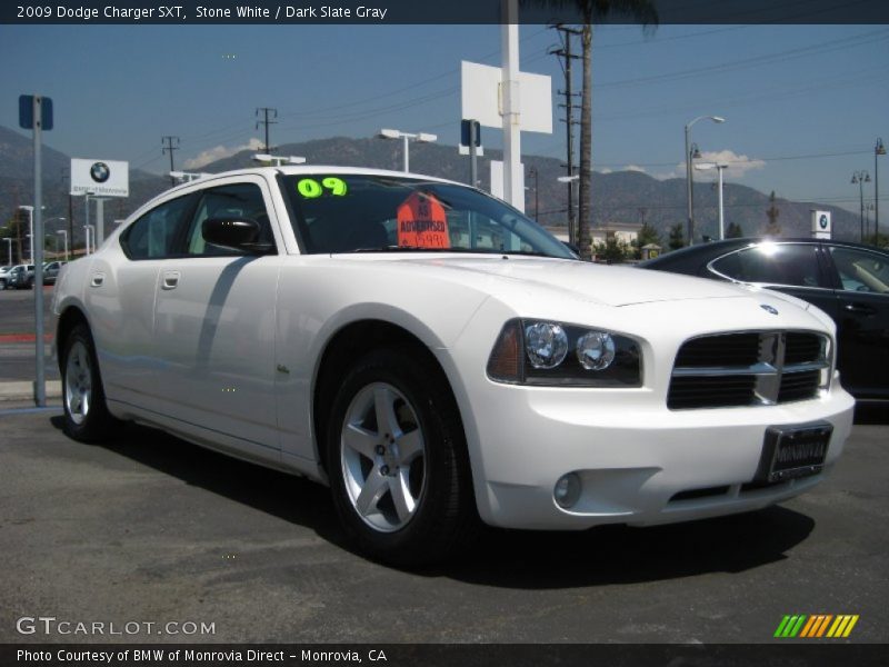 Stone White / Dark Slate Gray 2009 Dodge Charger SXT