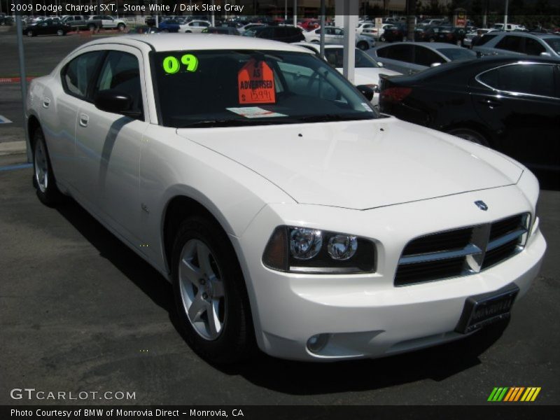 Stone White / Dark Slate Gray 2009 Dodge Charger SXT