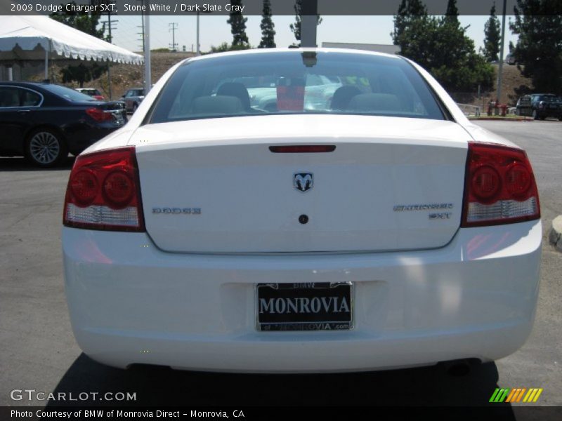 Stone White / Dark Slate Gray 2009 Dodge Charger SXT