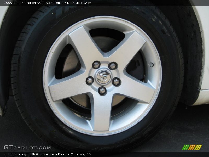 Stone White / Dark Slate Gray 2009 Dodge Charger SXT