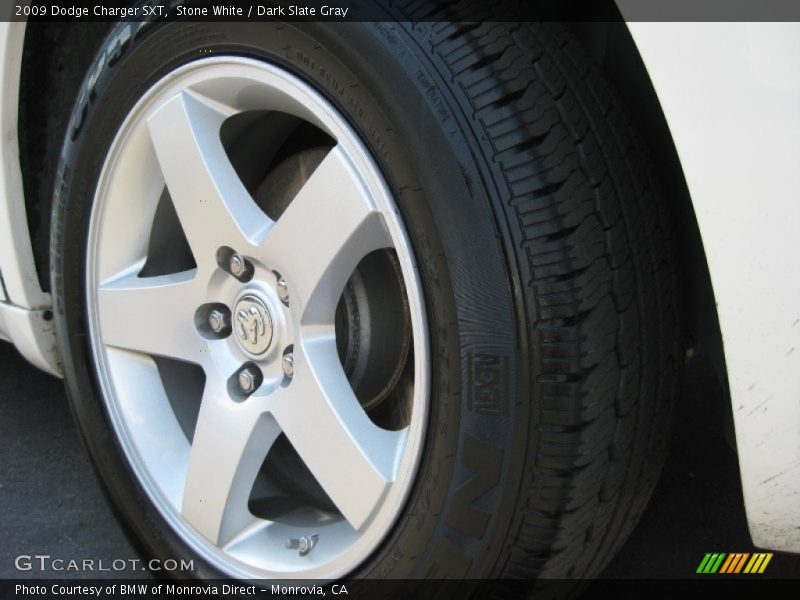 Stone White / Dark Slate Gray 2009 Dodge Charger SXT