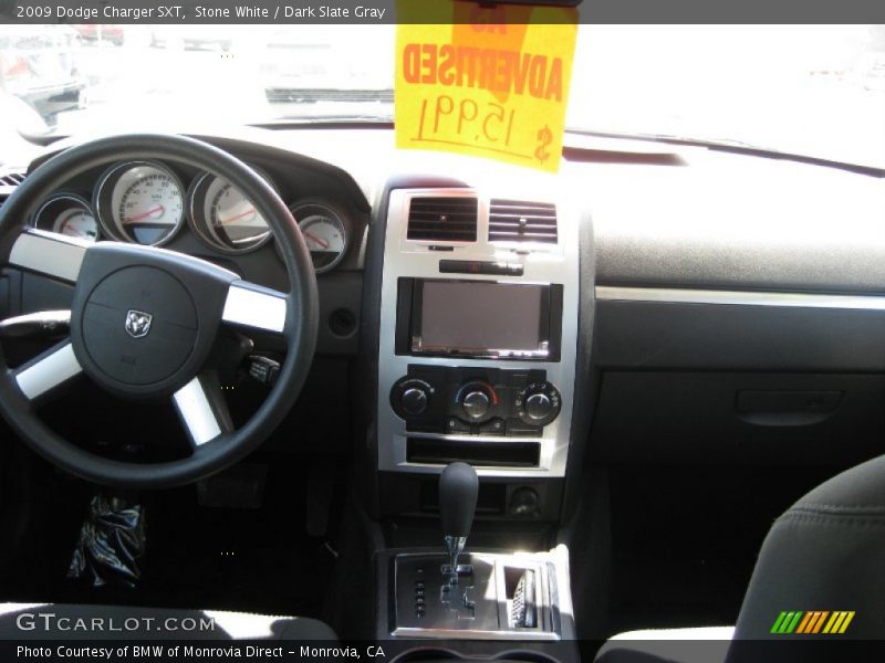 Stone White / Dark Slate Gray 2009 Dodge Charger SXT