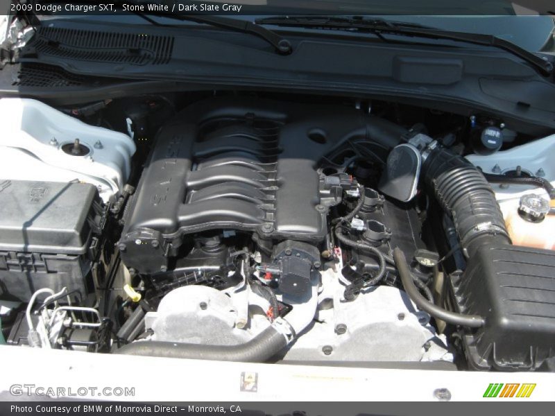 Stone White / Dark Slate Gray 2009 Dodge Charger SXT