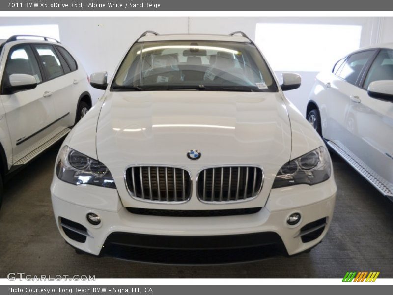 Alpine White / Sand Beige 2011 BMW X5 xDrive 35d