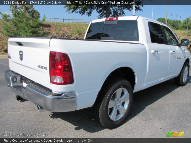 Bright White / Dark Slate Gray/Medium Graystone 2011 Dodge Ram 1500 SLT Crew Cab 4x4