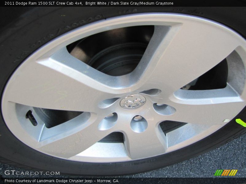 Bright White / Dark Slate Gray/Medium Graystone 2011 Dodge Ram 1500 SLT Crew Cab 4x4