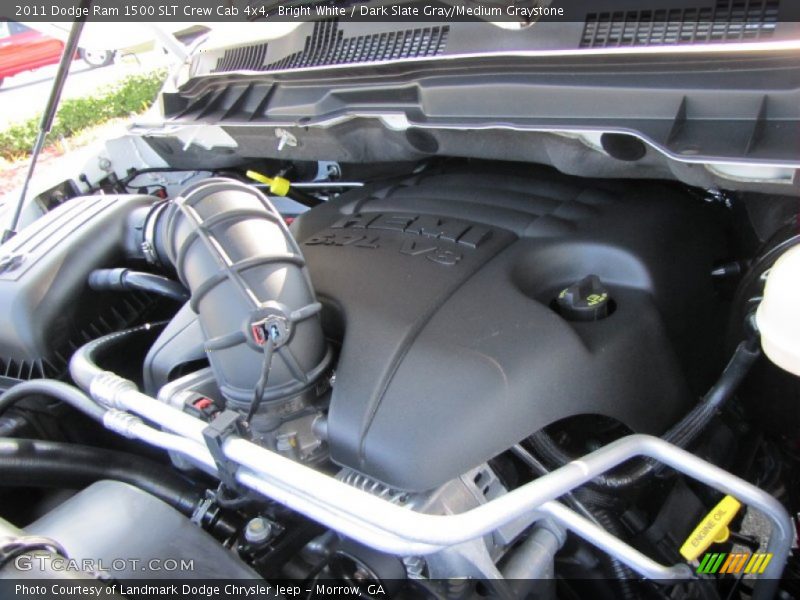 Bright White / Dark Slate Gray/Medium Graystone 2011 Dodge Ram 1500 SLT Crew Cab 4x4