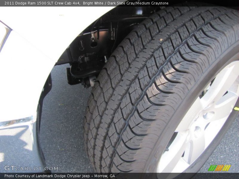 Bright White / Dark Slate Gray/Medium Graystone 2011 Dodge Ram 1500 SLT Crew Cab 4x4