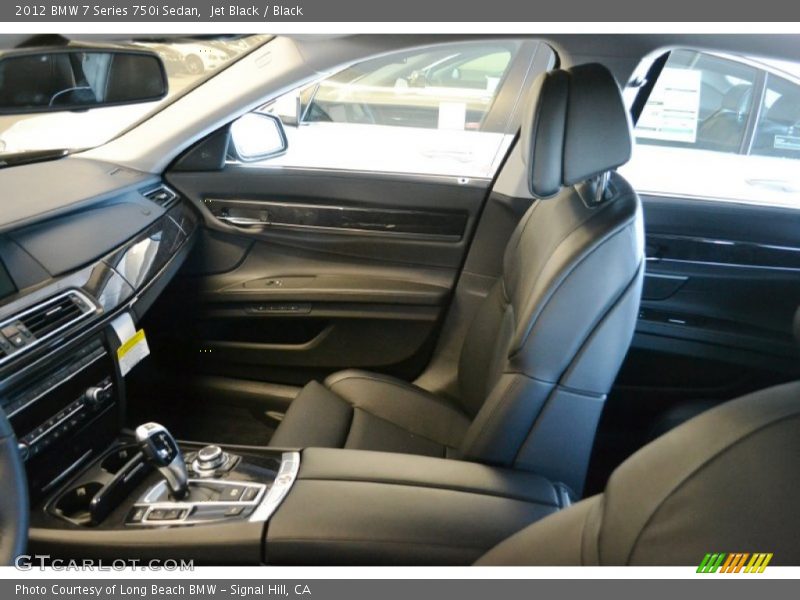 Jet Black / Black 2012 BMW 7 Series 750i Sedan
