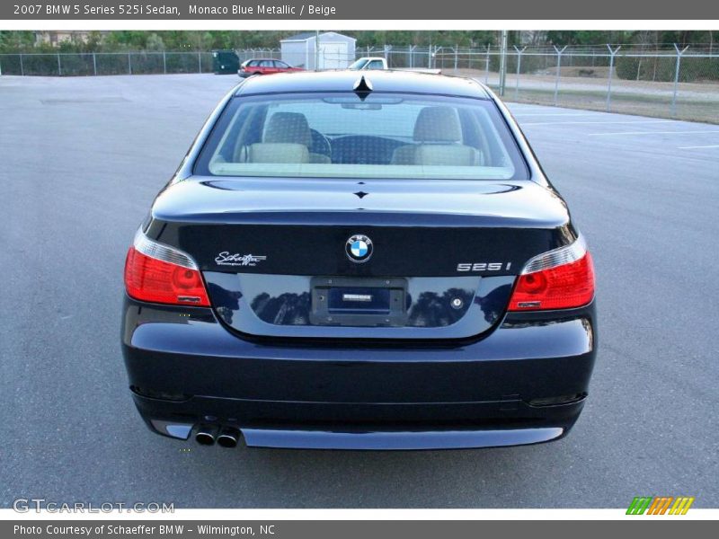 Monaco Blue Metallic / Beige 2007 BMW 5 Series 525i Sedan