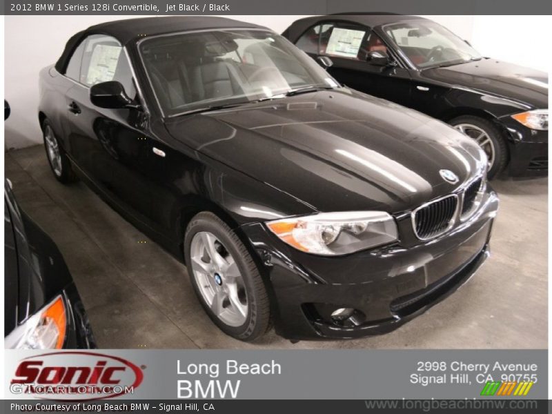 Jet Black / Black 2012 BMW 1 Series 128i Convertible