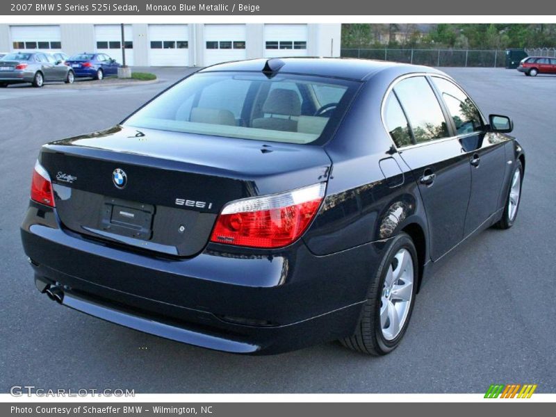 Monaco Blue Metallic / Beige 2007 BMW 5 Series 525i Sedan
