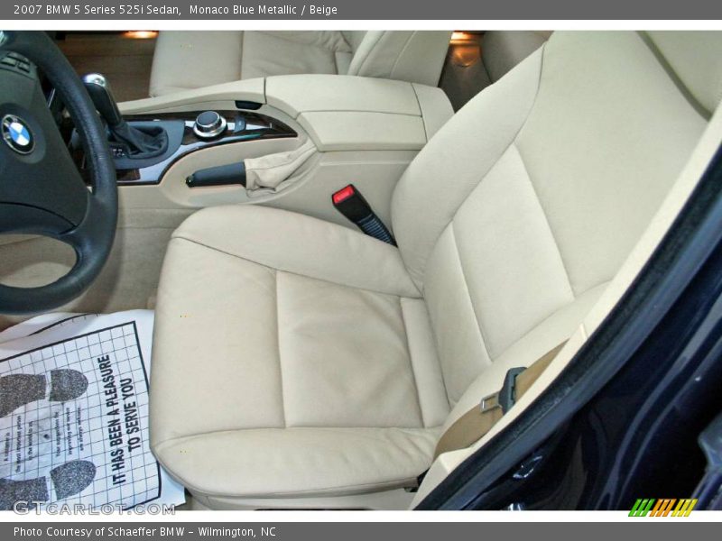 Monaco Blue Metallic / Beige 2007 BMW 5 Series 525i Sedan