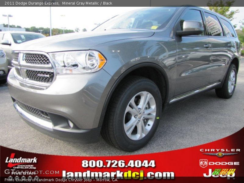 Mineral Gray Metallic / Black 2011 Dodge Durango Express