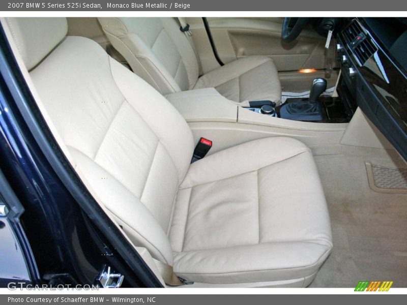 Monaco Blue Metallic / Beige 2007 BMW 5 Series 525i Sedan
