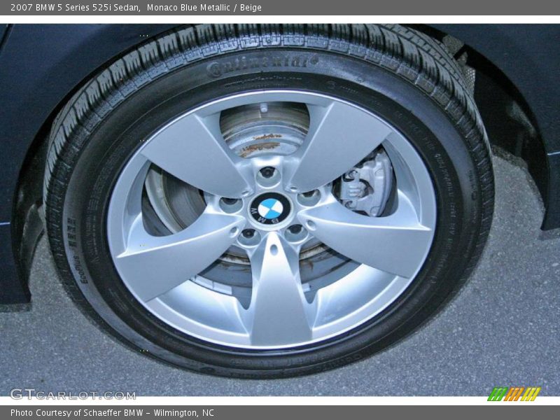 Monaco Blue Metallic / Beige 2007 BMW 5 Series 525i Sedan