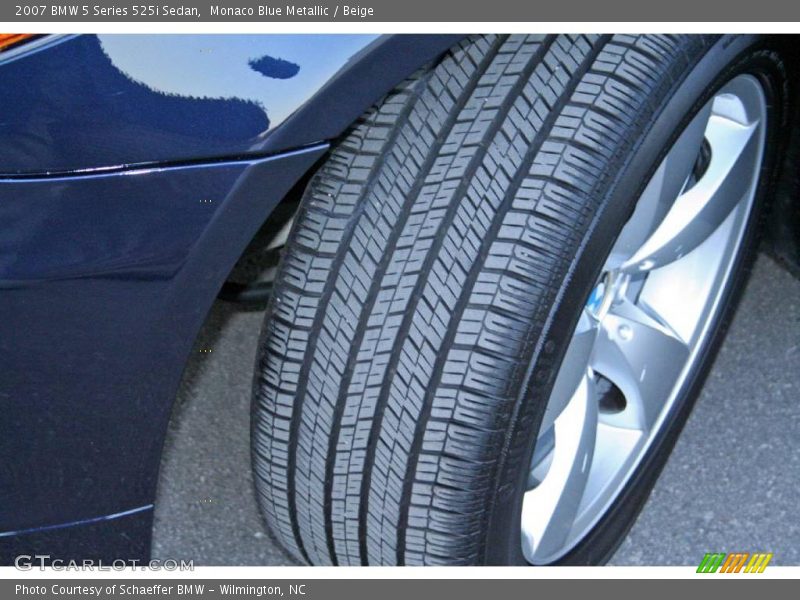 Monaco Blue Metallic / Beige 2007 BMW 5 Series 525i Sedan