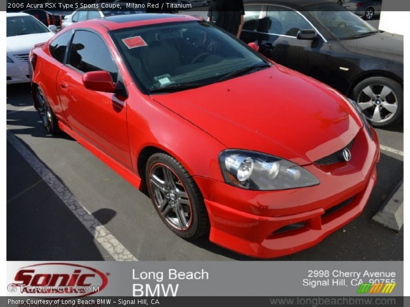Milano Red / Titanium 2006 Acura RSX Type S Sports Coupe