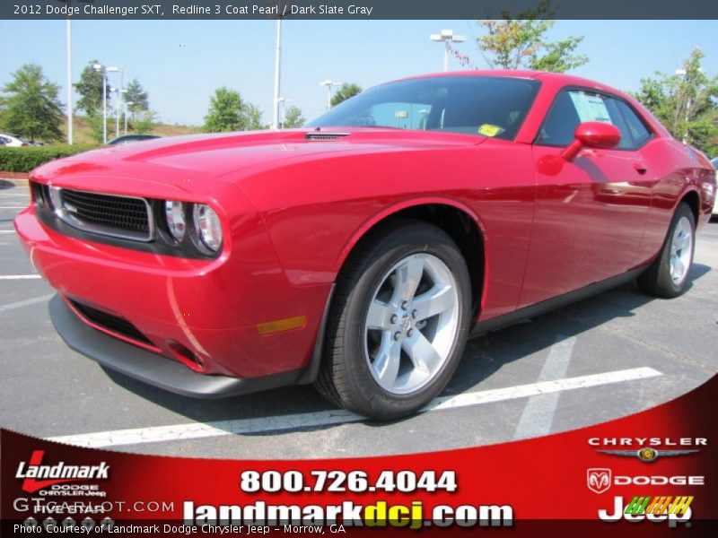 Redline 3 Coat Pearl / Dark Slate Gray 2012 Dodge Challenger SXT