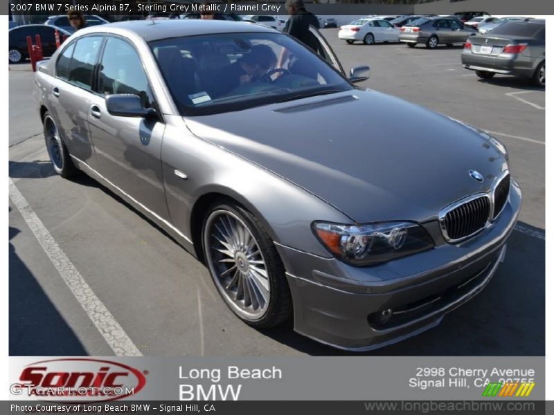 Sterling Grey Metallic / Flannel Grey 2007 BMW 7 Series Alpina B7