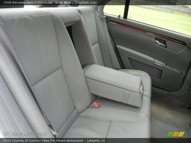 Arctic White / Grey/Dark Grey 2008 Mercedes-Benz S 550 Sedan