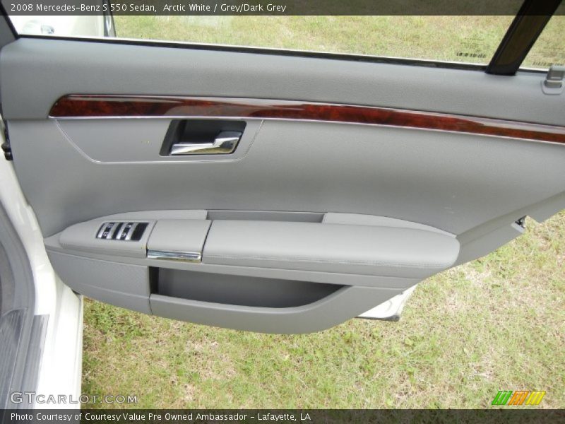 Arctic White / Grey/Dark Grey 2008 Mercedes-Benz S 550 Sedan