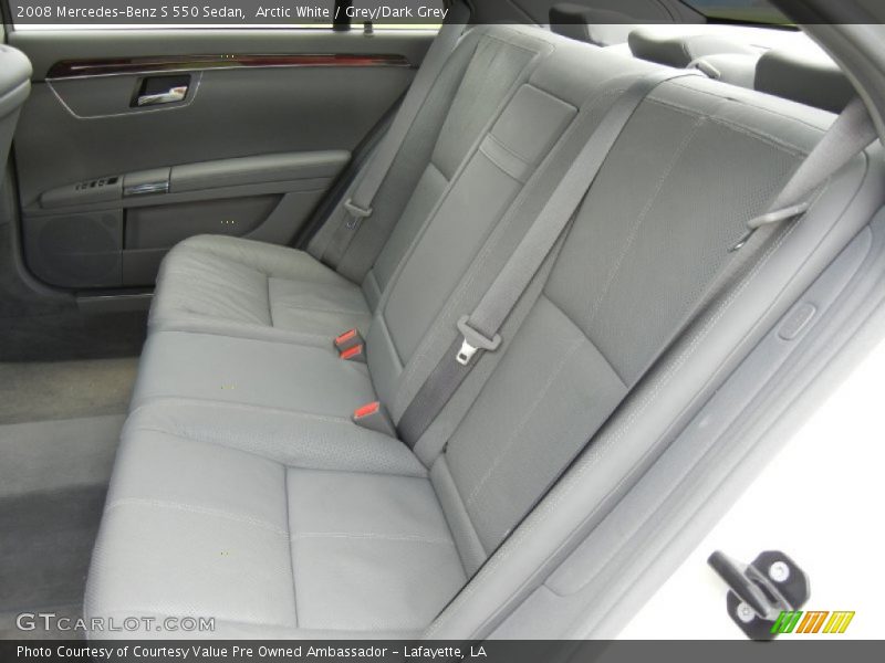 Arctic White / Grey/Dark Grey 2008 Mercedes-Benz S 550 Sedan