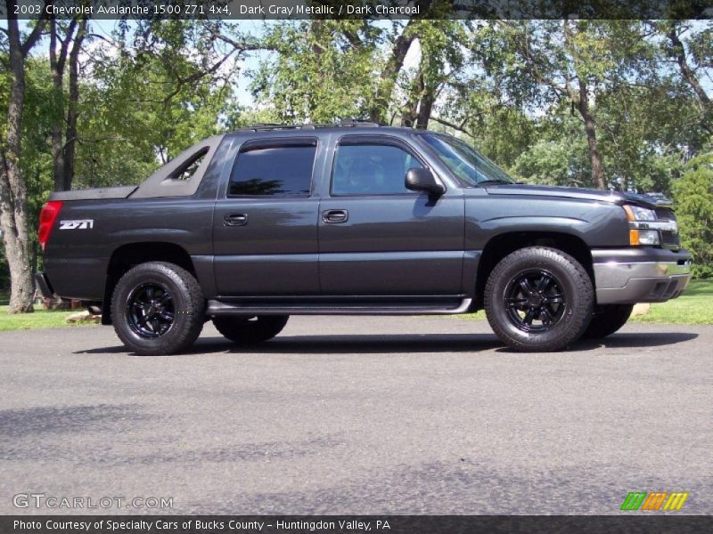 Dark Gray Metallic / Dark Charcoal 2003 Chevrolet Avalanche 1500 Z71 4x4