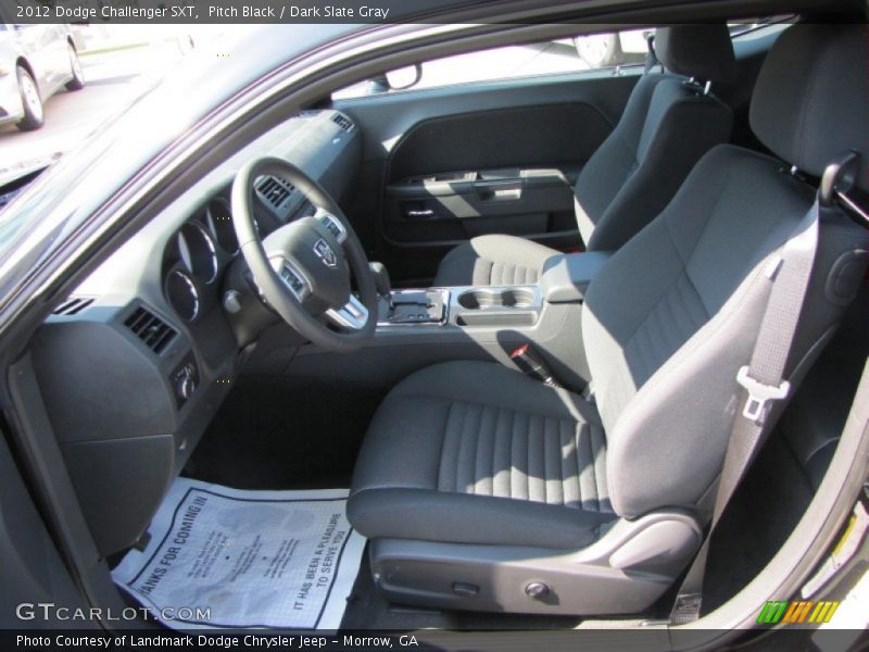  2012 Challenger SXT Dark Slate Gray Interior