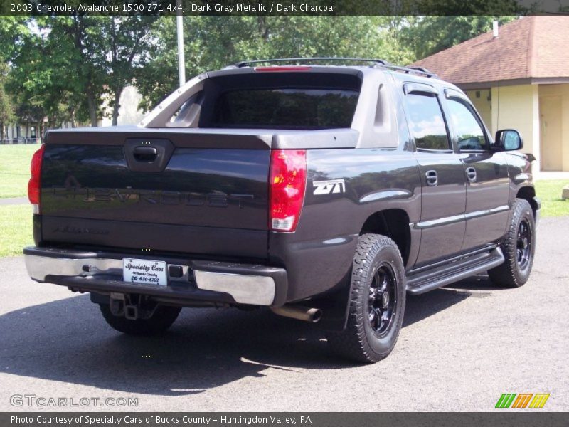 Dark Gray Metallic / Dark Charcoal 2003 Chevrolet Avalanche 1500 Z71 4x4