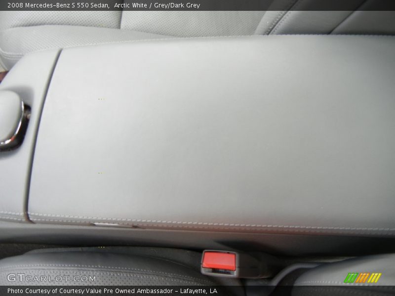 Arctic White / Grey/Dark Grey 2008 Mercedes-Benz S 550 Sedan