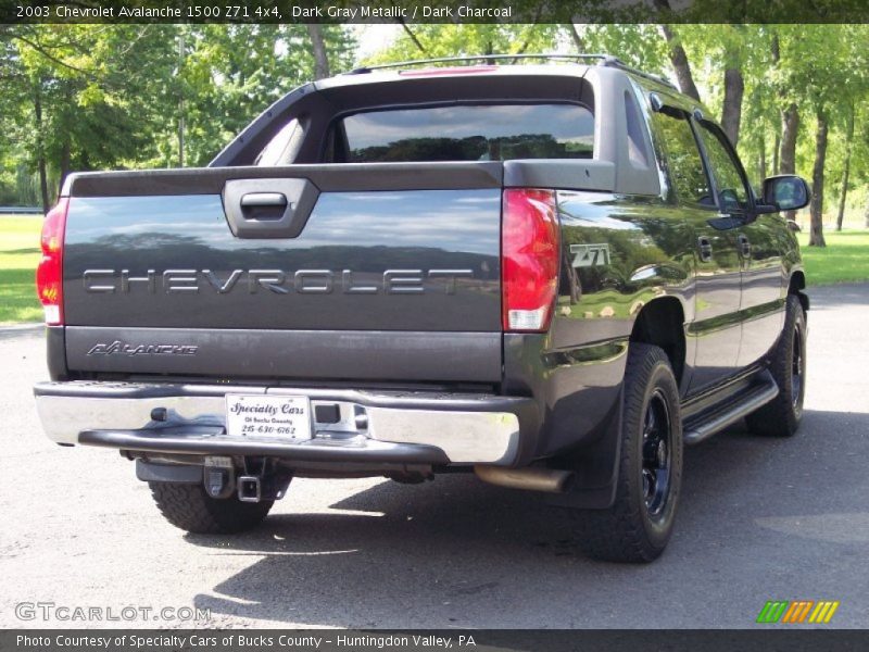 Dark Gray Metallic / Dark Charcoal 2003 Chevrolet Avalanche 1500 Z71 4x4