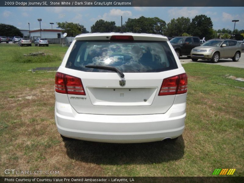 Stone White / Dark Slate Gray/Light Graystone 2009 Dodge Journey SE
