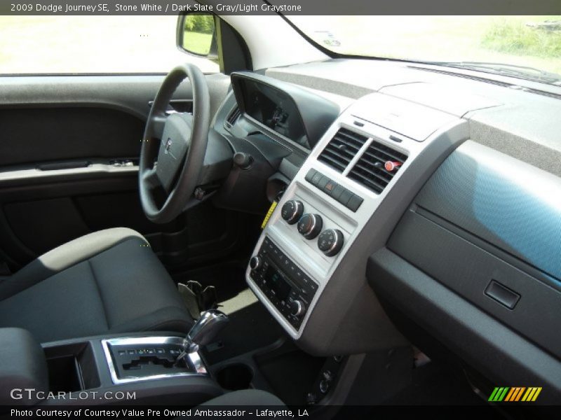 Stone White / Dark Slate Gray/Light Graystone 2009 Dodge Journey SE