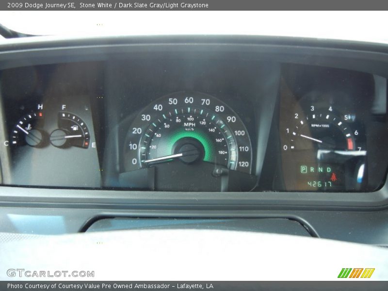 Stone White / Dark Slate Gray/Light Graystone 2009 Dodge Journey SE