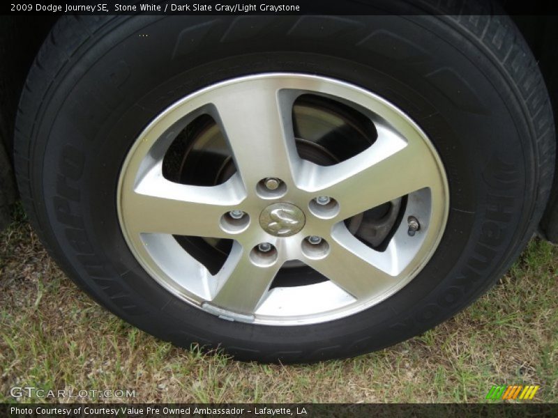 Stone White / Dark Slate Gray/Light Graystone 2009 Dodge Journey SE