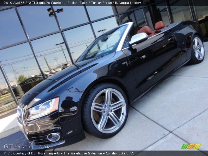 Brilliant Black / Tuscan Brown Silk Nappa Leather 2010 Audi S5 3.0 TFSI quattro Cabriolet