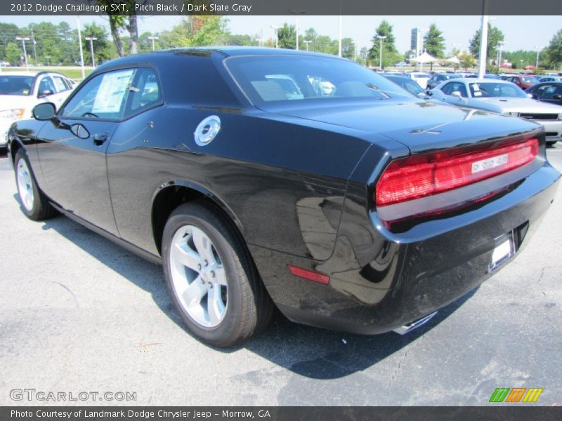 Pitch Black / Dark Slate Gray 2012 Dodge Challenger SXT